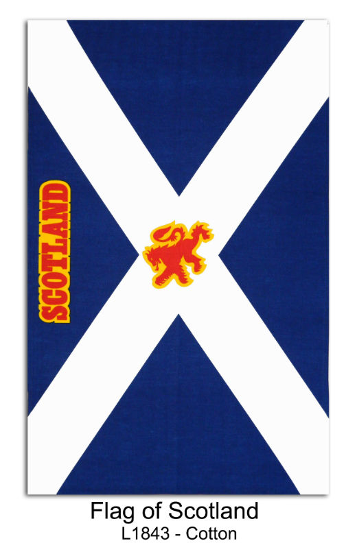Flag of Scotland Cotton Tea Towel