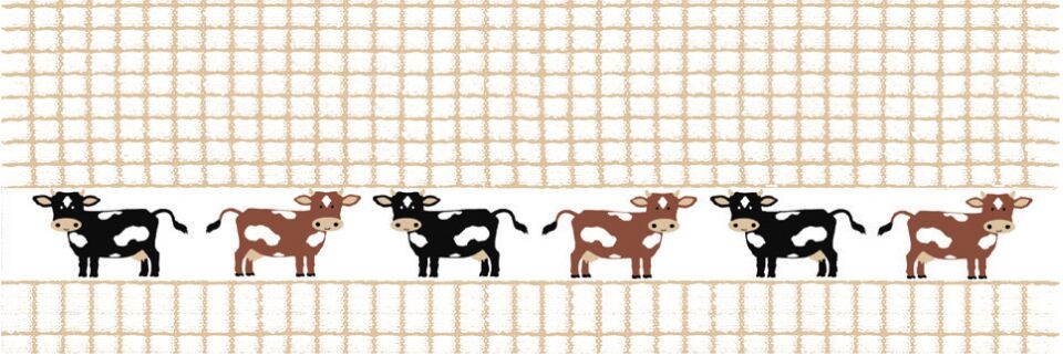 Lamont Poli-Dri Jacquard Tea Towel - Cows
