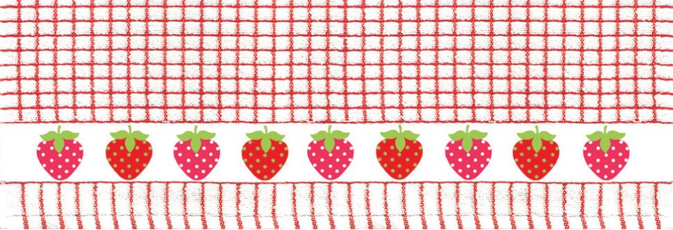 Lamont Poli-Dri Jacquard Tea Towel - Strawberries